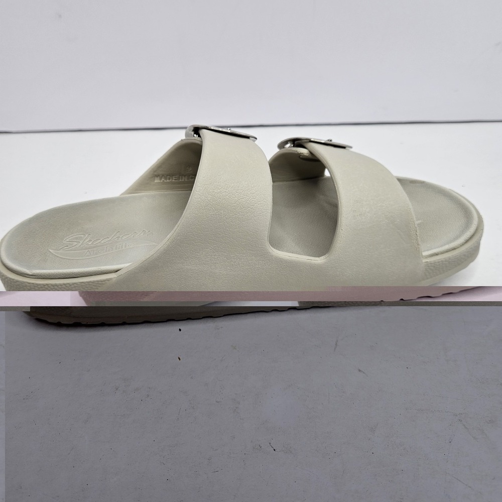 Sketchers ArchFit Slide On Shoes Ivory Size 9 - Picture 11 of 14